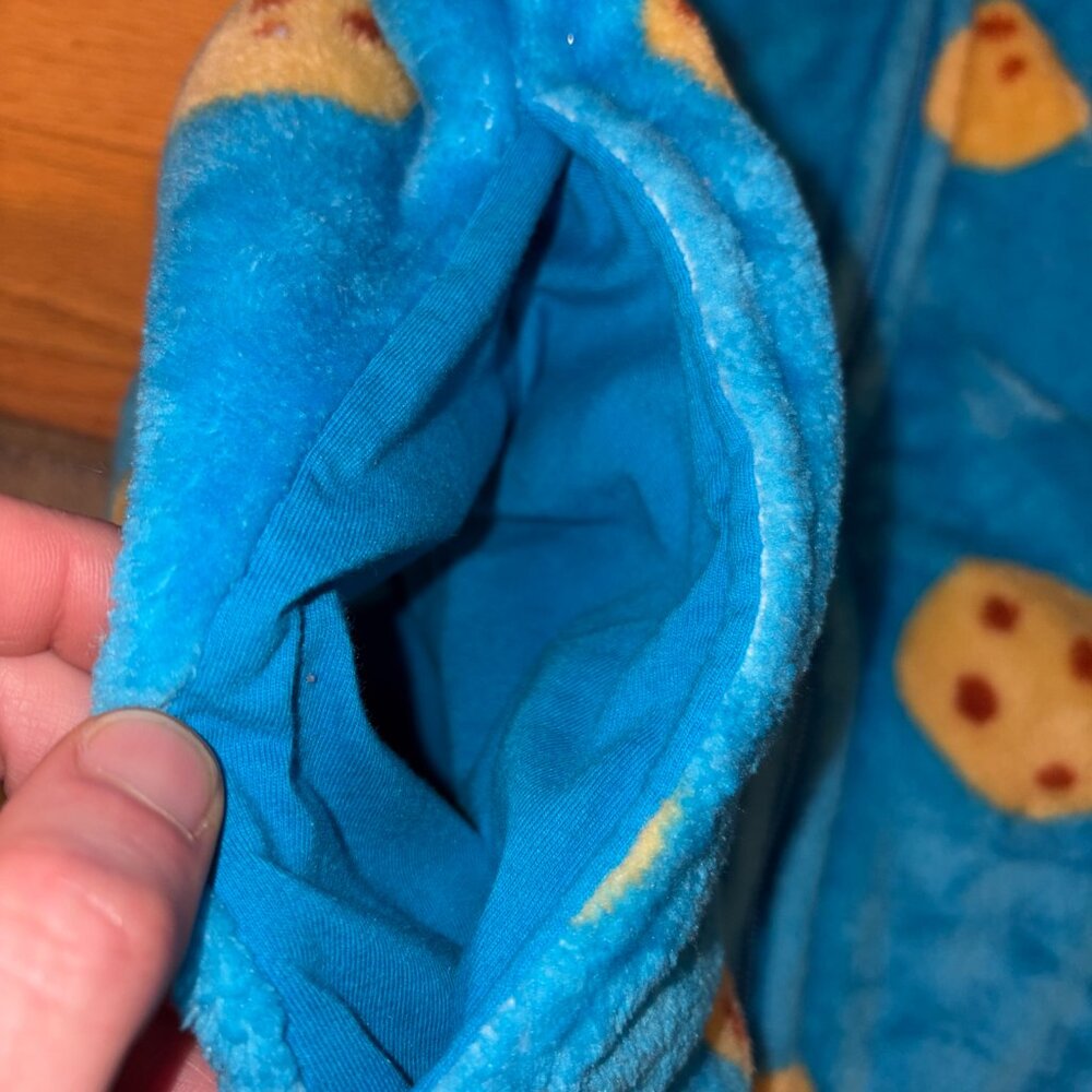 Sesame Street Fuzzy Blue Cookie Monster Hoodie - Picture 7 of 11